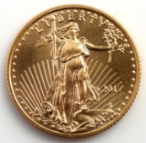 2017 GOLD 1/10 OZT OUNCE AMERICAN EAGLE BU COIN