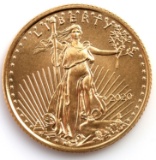 2020 GOLD 1/10 OZT OUNCE AMERICAN EAGLE BU COIN
