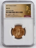 $10 AMERICAN GOLD EAGLE 1/4 OUNCE NGC GRADED