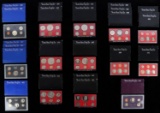 LOT OF 23 U.S. MINT PROOF SETS 1970 TO 1985
