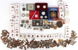 LOT OVER 6 POUNDS U.S. & WORLD UNSEARCHED COINS