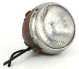 1969 GE MOTORCYCLE HEADLIGHT W SPEEDOMETER