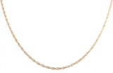 10KT YELLOW GOLD DELICATE ROPE CHAIN NECKLACE