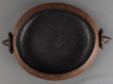 TAINO CINNABAR HIGHLIGHTED BOWL ANTHROPIC FACES