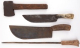 BISON KILLING & SKINNING SET KNIVES & AXE