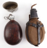 LOT OF 2 WWII GERMAN BULGARIA CANTEENS