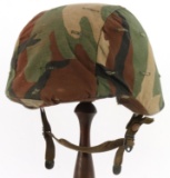 EARLY USGI PASGT HELMET WITH CAMO COVER