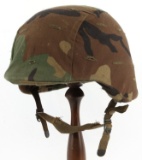 EARLY USGI PASGT HELMET WITH CAMO COVER