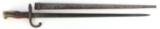 FRENCH MODEL 1874 SWORD BAYONET WITH SCABBARD