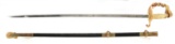 US NAVY NAMED OFFICERS SWORD NS MEYER CONQUEROR