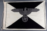 WWII GERMAN THIRD REICH VEHICLE COMMAND FLAG