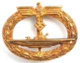 WWII GERMAN KRIEGSMARINE U BOAT BADGE