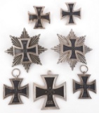 LOT OF 7 WWII GERMAN THIRD REICH IRON CROSSES