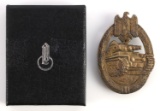 WWII GERMAN THIRD REICH ARMY PANZER ASSAULT BADGE
