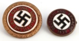 LOT OF 2 WWII GERMAN THIRD REICH NSDAP BADGES