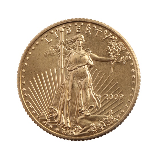 2009 GOLD 1/10 OZT OUNCE AMERICAN EAGLE BU COIN