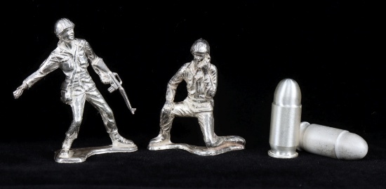 .999 SILVER RIFLEMAN CODE TALKER & 2  BULLET 132 G