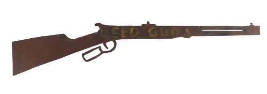 Clinton Rifles Antique Sign AMERICAN USED GUNS RIFLE SILHOUETTE VINTAGE SIGN | Art, Antiques ...