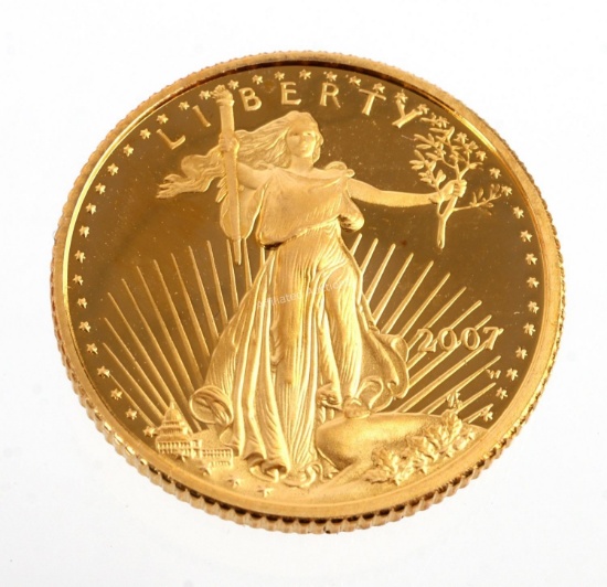 2007 PROOF 1/10TH OUNCE GOLD AMERICAN EAGLE