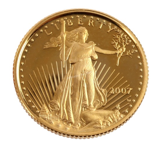 2007 PROOF 1/10TH OUNCE GOLD AMERICAN EAGLE