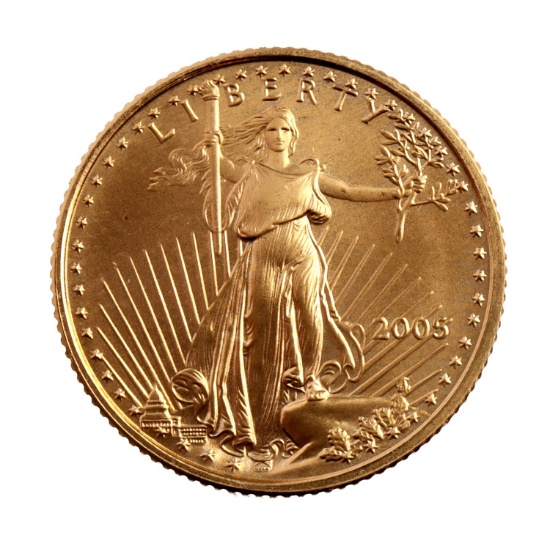 US 1/10 OZT GOLD EAGLE COIN BRILLIANT UNCIRCULATED