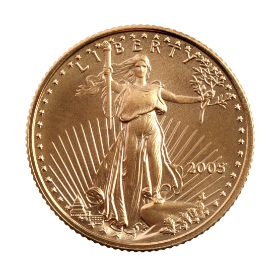US 1/10 OZT GOLD EAGLE COIN BRILLIANT UNCIRCULATED