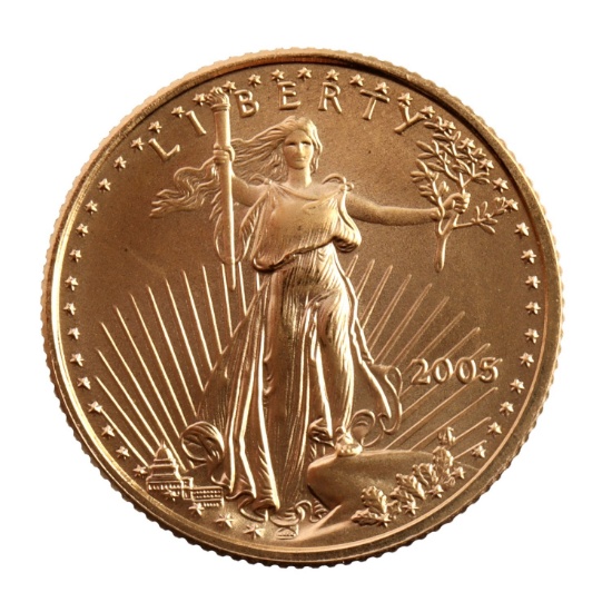 US 1/10 OZT GOLD EAGLE COIN BRILLIANT UNCIRCULATED