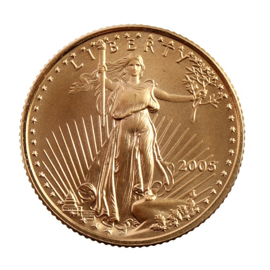 US 1/10 OZT GOLD EAGLE COIN BRILLIANT UNCIRCULATED
