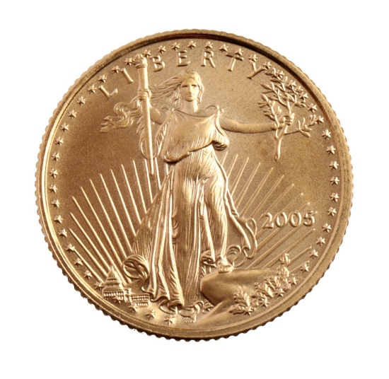 US 1/10 OZT GOLD EAGLE COIN BRILLIANT UNCIRCULATED
