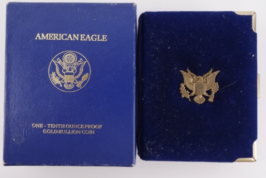 US GOLD EAGLE 1/10 OZ .999 GOLD COIN BU MINT STATE