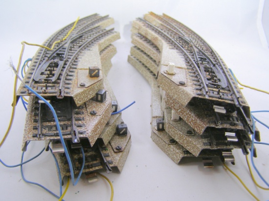 Marklin type HO track turnouts as shown