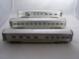 3 vintage aluminum KMT HO train cars