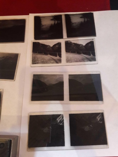 Box of 20 vintage/antique glass slides..negatives