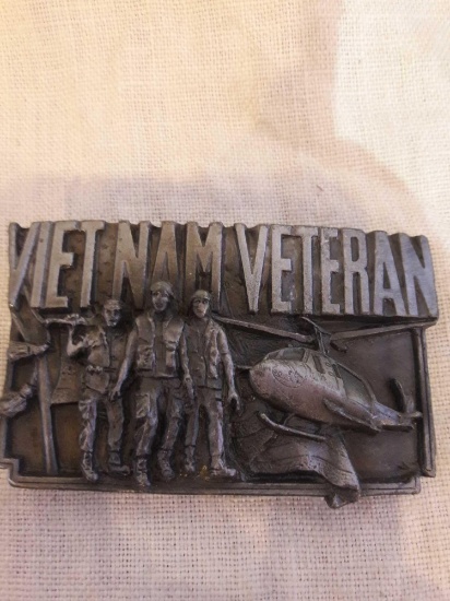 1983 USA made Vietnam Veteran belt buckle