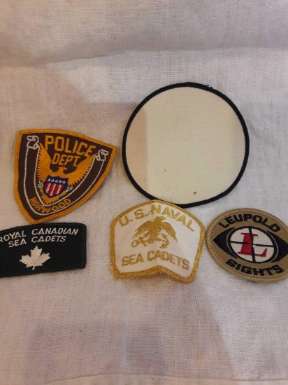 Lot of patches..police..naval cadets..