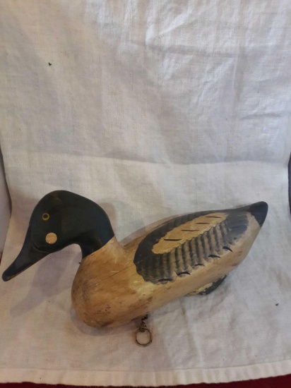 Capt. Harry Jobes golden eye drake wood decoy