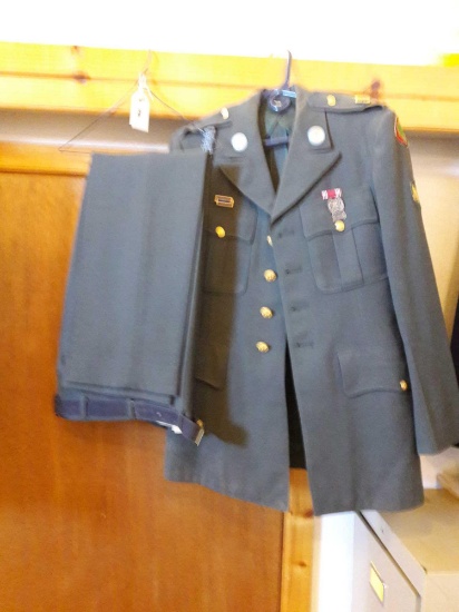 Military...Army uniform..mens wool coat and pants