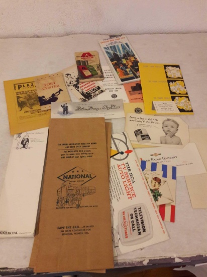 Vintage Ephemera lot..Advertising..military..banking