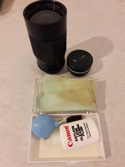 35mm Camera lenses and cleaning kit