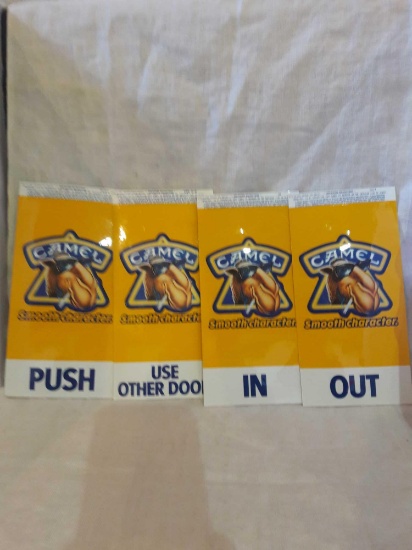 Camel Joe cigarettes door stickers..nos