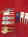 Advertising golf divot repair tools