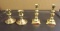 Two Pair Vintage Brass Candle Holders