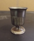 Vintage Occupied Japan Silver Shot Glass