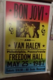 Bon Jovi and Van Halen Concert Poster