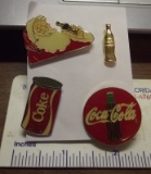 Collection of Coke Coca-Cola Collectors Pins