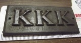 LARGE KKK Box Plate