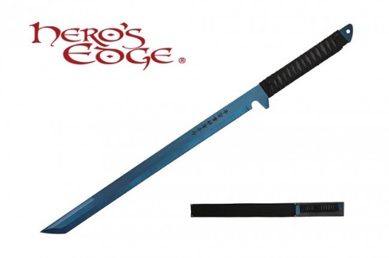 Hero's Edge "End of Days" Blue 27" Ninja Sword