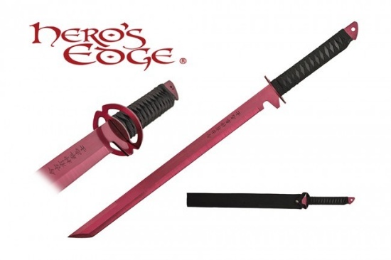 Hero's Edge "No Mercy" Red 27" Ninja Sword