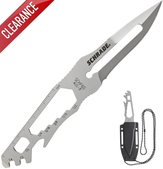 Schrade AUS-8 Multi-Functional Neck Knife