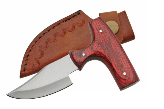 5" T-Handle Push Dagger with Wooden Handle